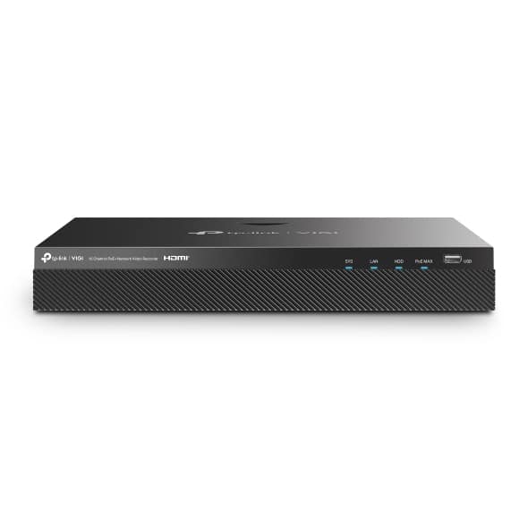 TP-Link VIGI NVR2016H-16MP Netwerk Video Recorder (NVR) Zwart