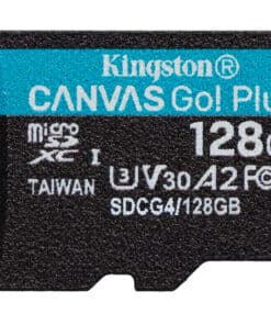 Kingston Technology 128GB microSDXC Canvas Go! Plus Gen4 200MB/s A2 U3 V30 kaart + adapter - Afbeelding 2