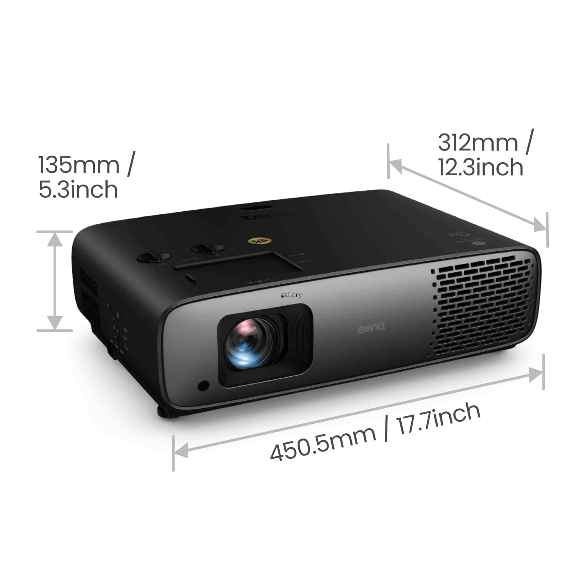 BenQ W4100i Projector met normale projectieafstand 3200 ANSI lumens DLP UHD 4K (3840x2160) 3D Zwart - Afbeelding 4