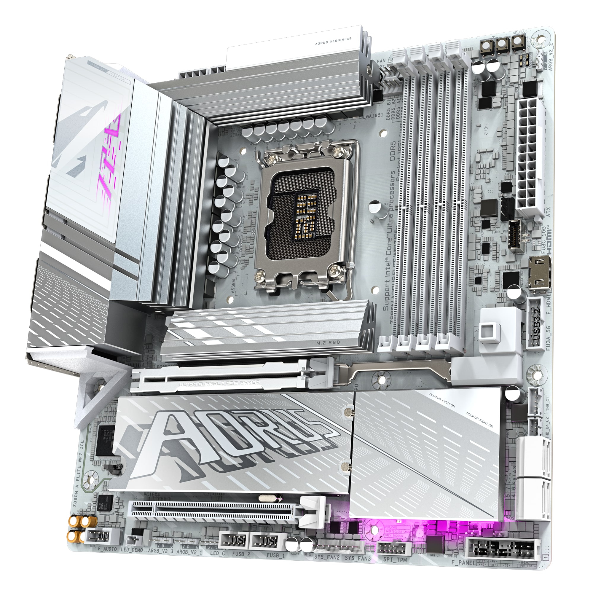 GIGABYTE Z890M AORUS ELITE WIFI7 ICE Intel Z890 LGA 1851 (Socket V1) ATX - Afbeelding 4