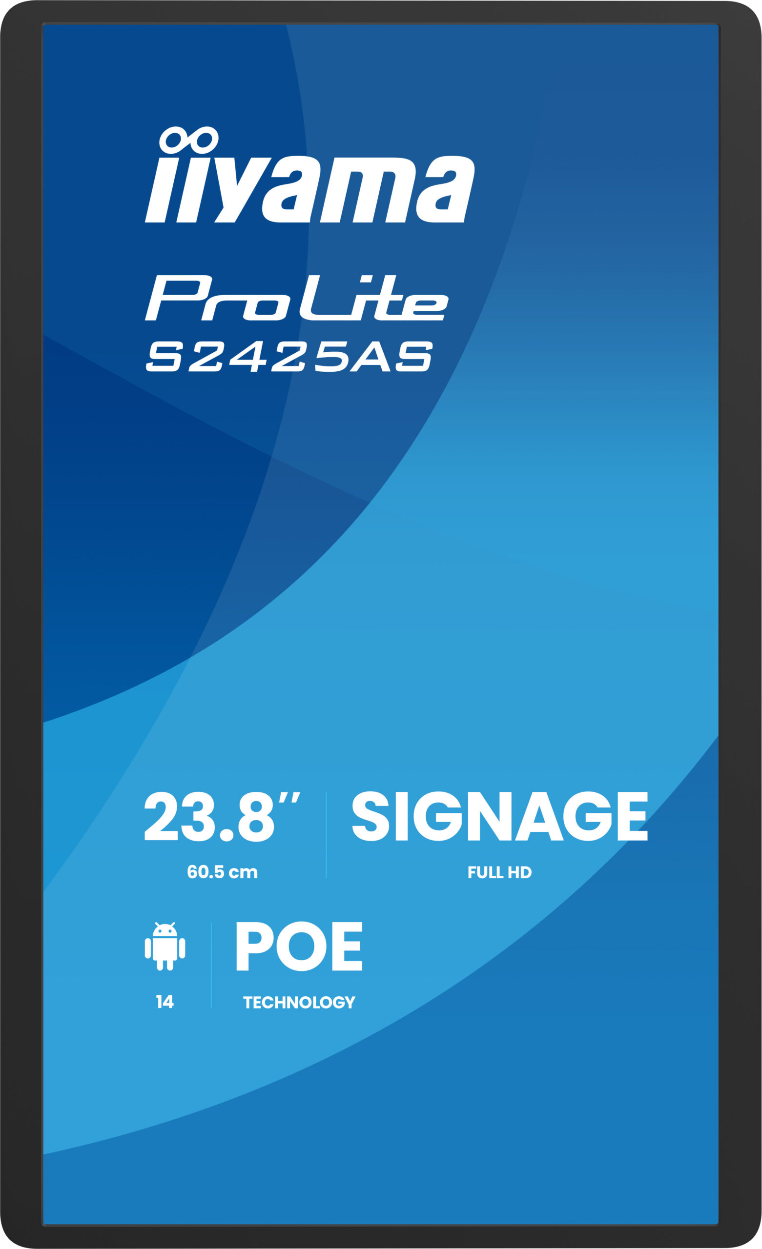 iiyama ProLite S2425AS-B1P Digitale signage flatscreen 60,5 cm (23.8") LCD Wifi 500 cd/m² Full HD Zwart Type processor Android 24/7 - Afbeelding 2