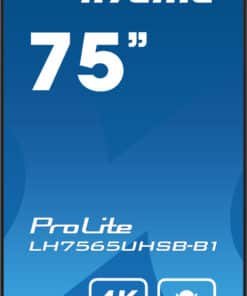 iiyama LH7565UHSB-B1 beeldkrant Kiosk-ontwerp 189,2 cm (74.5") LED Wifi 800 cd/m² 4K Ultra HD Zwart Type processor Android 11 24/7 - Afbeelding 3