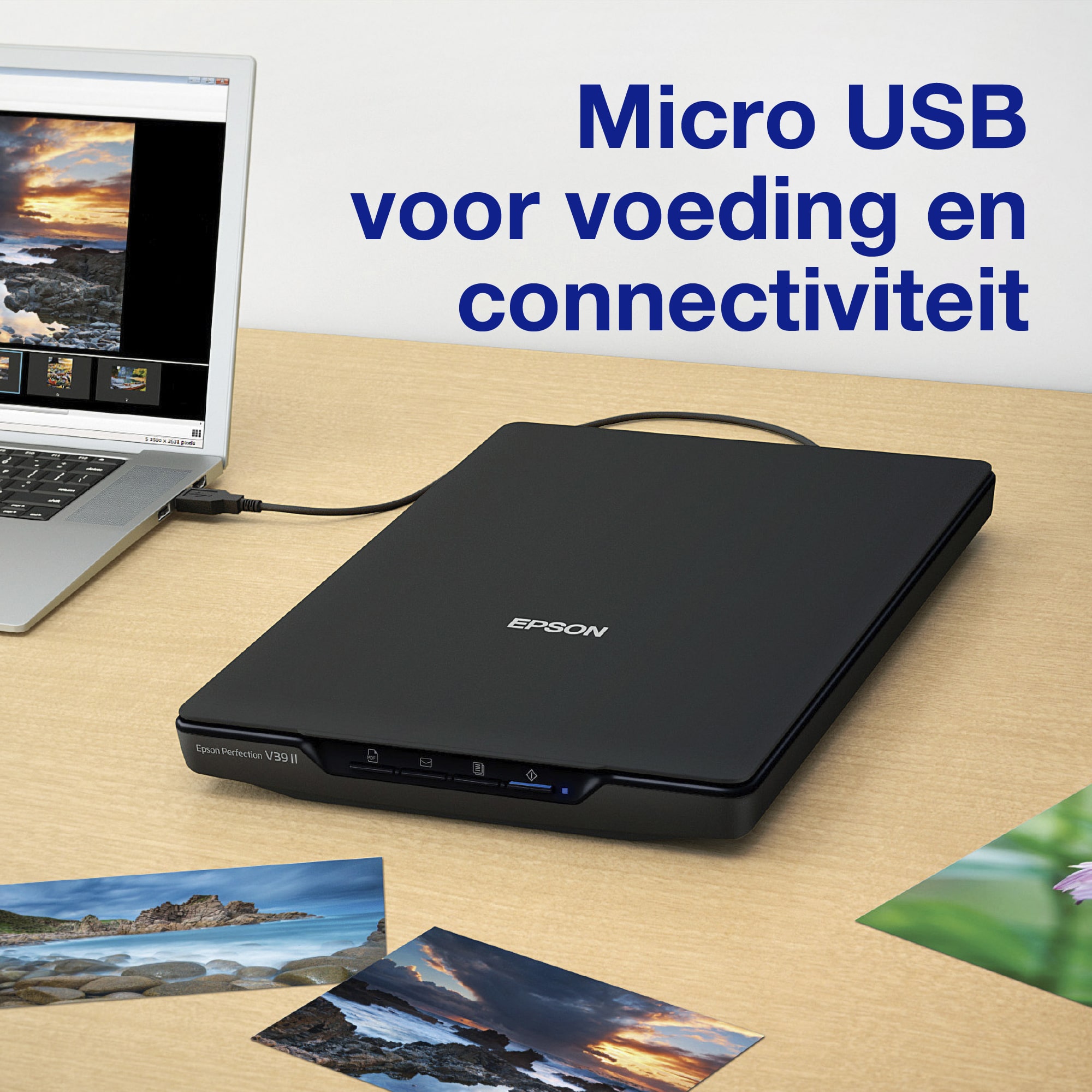 Epson Perfection V39II A4 flatbed foto- en documentscanner met standaard - Afbeelding 5