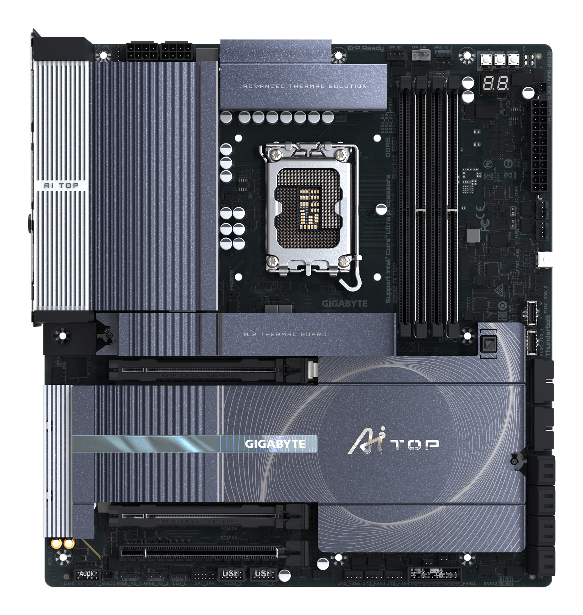 GIGABYTE Z890 AI TOP moederbord Intel Z890 LGA 1851 (Socket V1) Verlengd ATX - Afbeelding 2