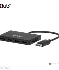 CLUB3D Quad DisplayPort Hub – 4 x 4K Resolution @ 30Hz, MST Support - Afbeelding 5