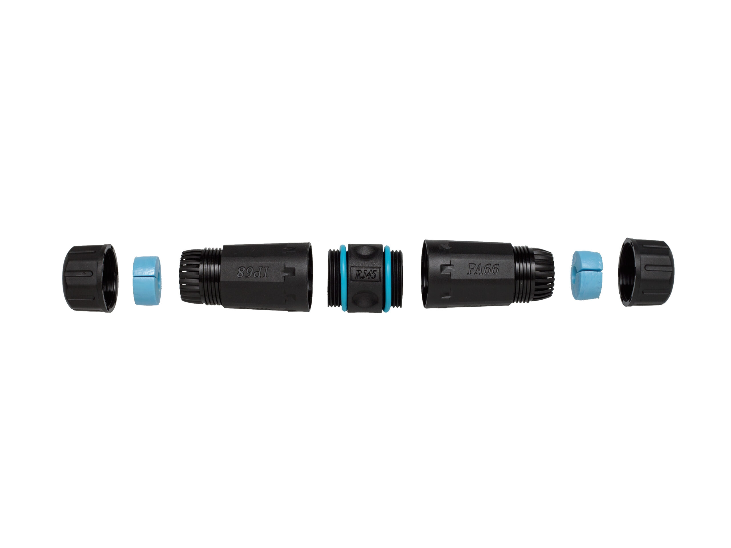 Equip 221172 tussenstuk voor kabels RJ-45 Zwart, Blauw - Afbeelding 3