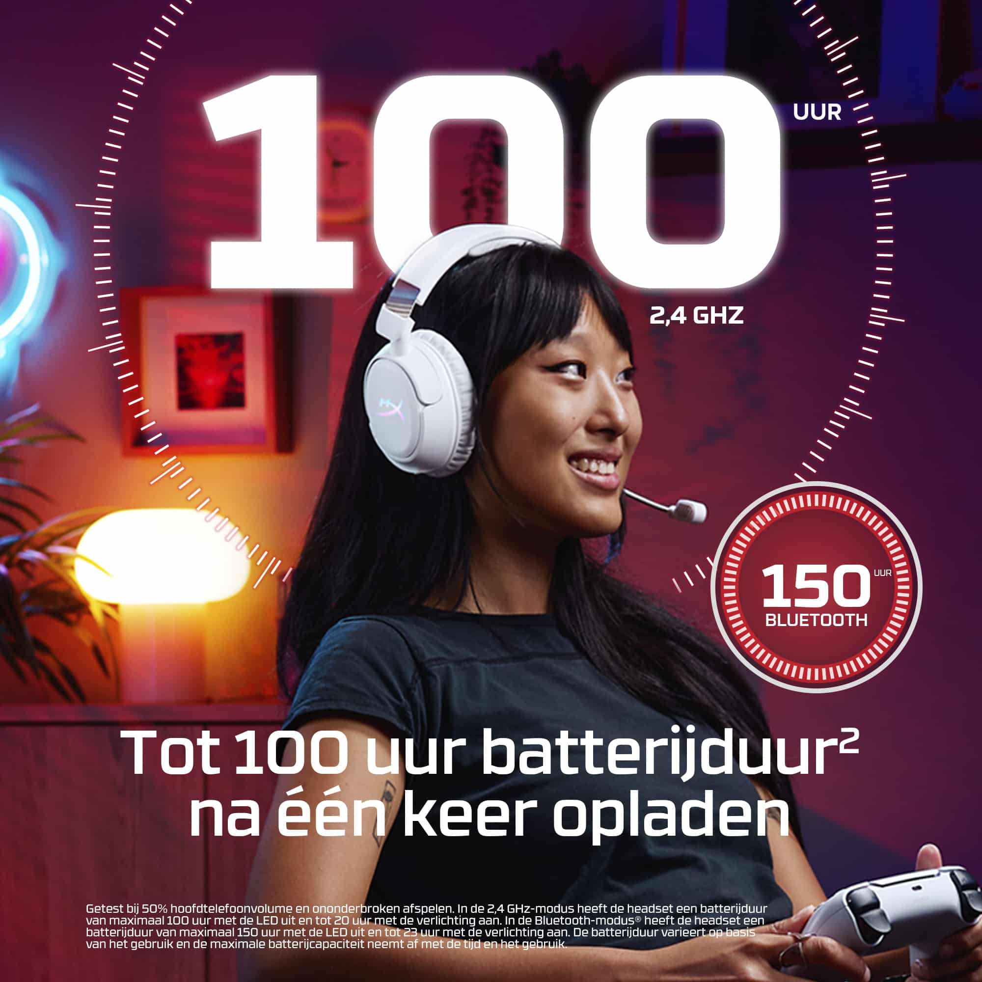 HyperX Cloud Flight 2 - Wireless Gaming Headset (zwart) - Afbeelding 3
