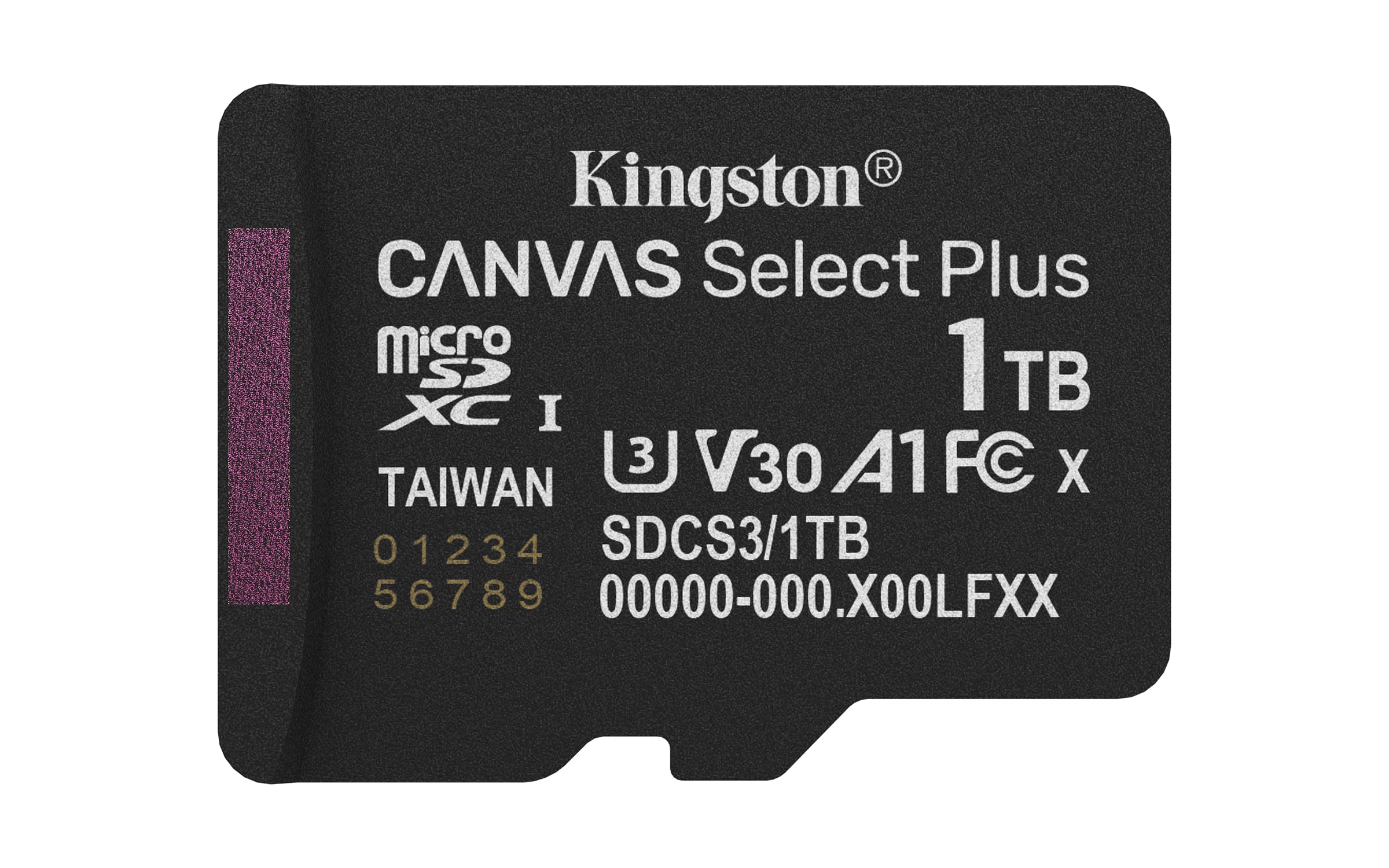 Kingston Technology 1TB micSDXC Canvas Select Plus Gen3 150R A1 enkel pakket zonder ADP