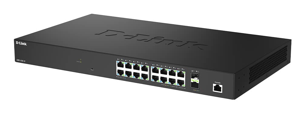 D-Link DMS-1250-18/E netwerk-switch Managed L2 2.5G Ethernet (100/1000/2500) Zwart - Afbeelding 3