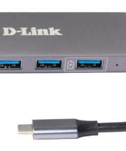 D-Link USB-C naar 4-poorts USB 3.0-hub met stroomvoorziening DUB-2340 - Afbeelding 2