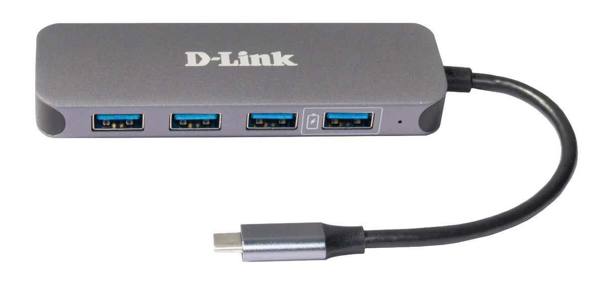 D-Link USB-C naar 4-poorts USB 3.0-hub met stroomvoorziening DUB-2340 - Afbeelding 2