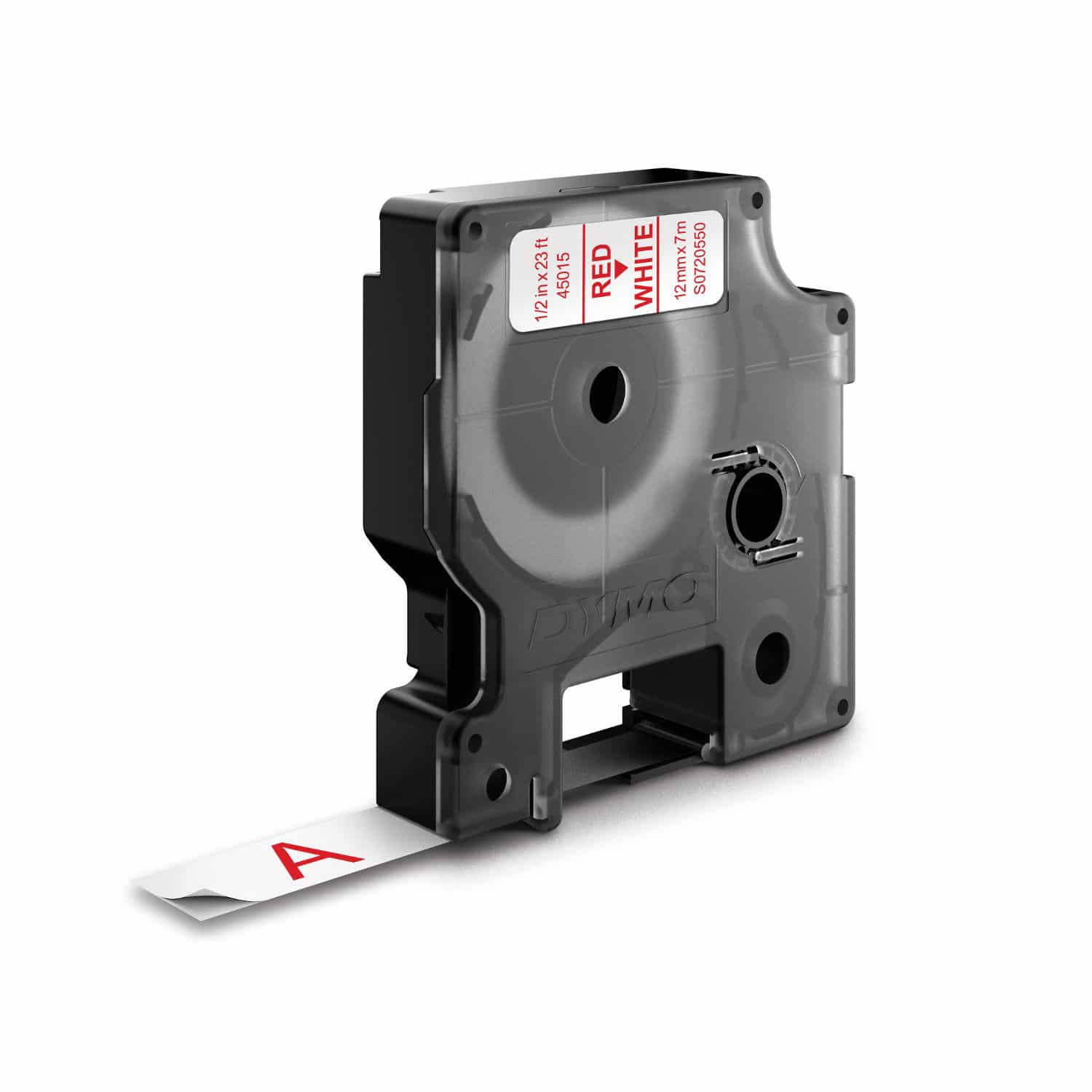 DYMO originele D1 labels | Rode Tekst op Wit Label | 12 mm x 7 m | zelfklevende etiketten voor de LabelManager labelprinter | gemaakt in Europa - Afbeelding 7