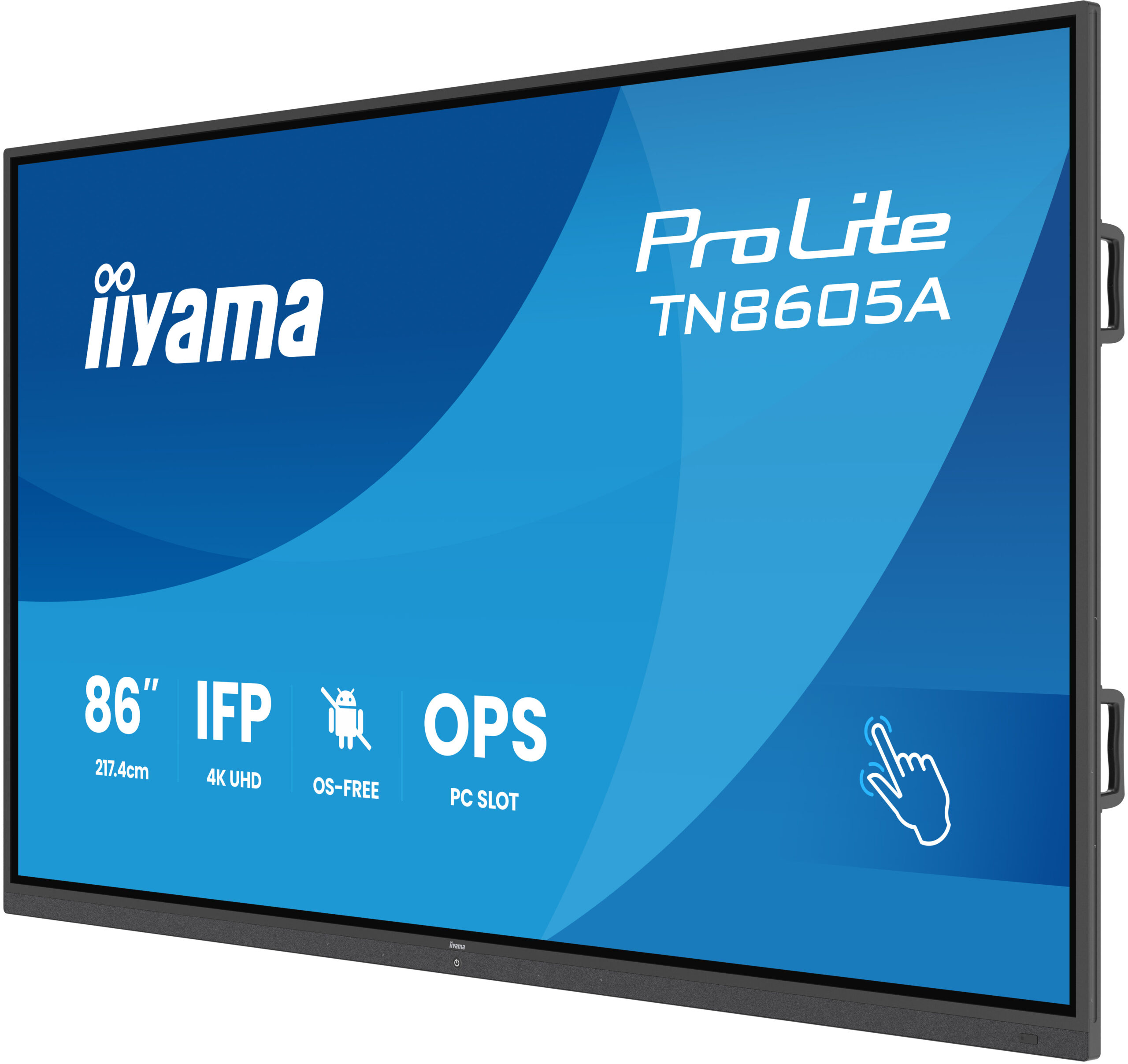 iiyama TN8605A-B1AG beeldkrant Interactief flatscreen 2,17 m (85.6") 500 cd/m² 4K Ultra HD Zwart Touchscreen - Afbeelding 3