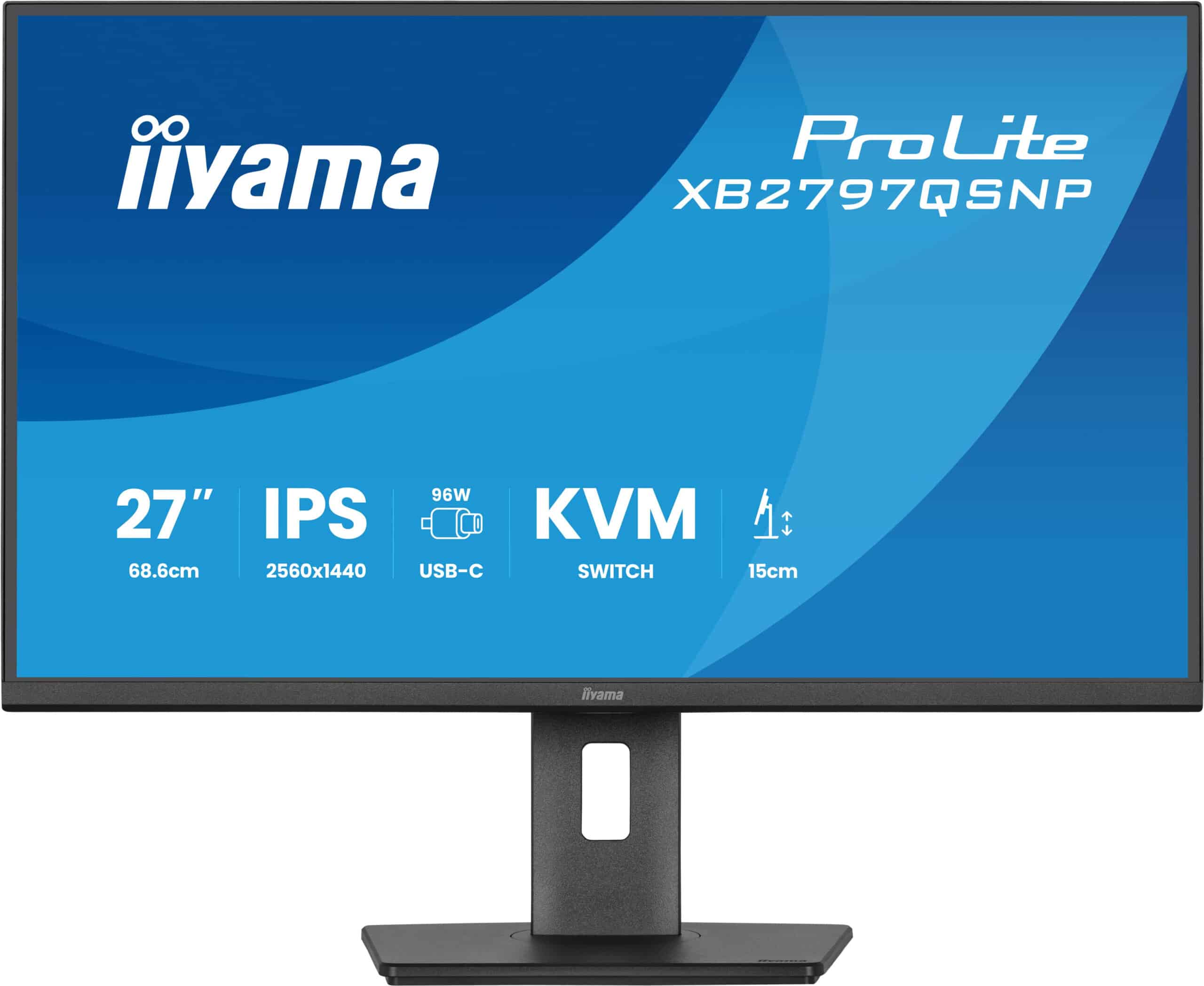 iiyama ProLite XB2797QSNP-B1 computer monitor 68,6 cm (27") 2560 x 1440 Pixels Quad HD LCD Zwart - Afbeelding 4