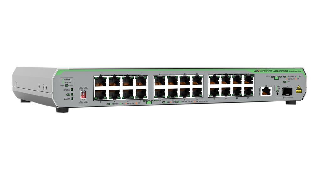 Allied Telesis AT-GS910/26XST-50 netwerk-switch Unmanaged 10G Ethernet (100/1000/10000) Grijs