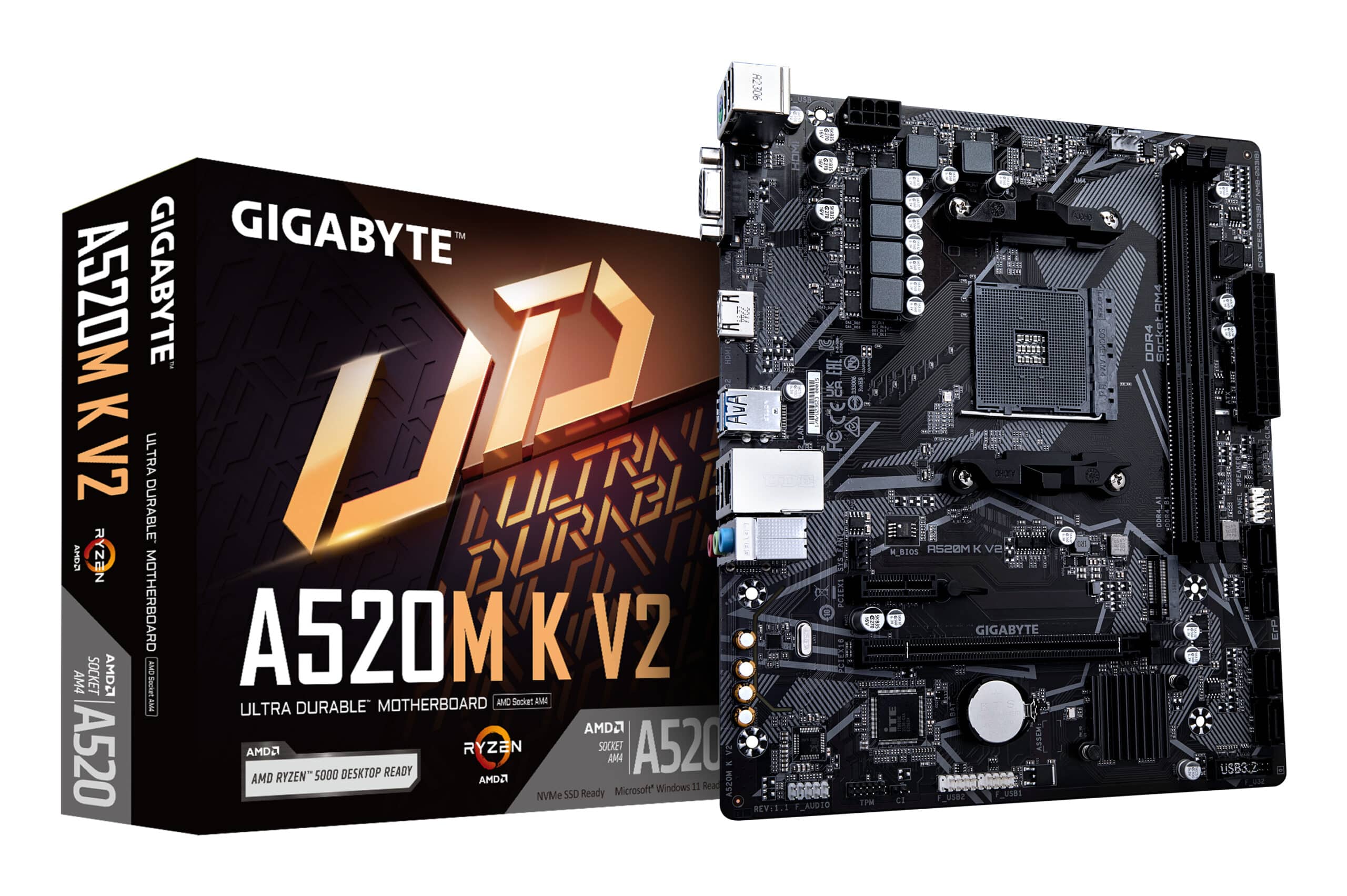 GIGABYTE A520M K V2 Moederbord