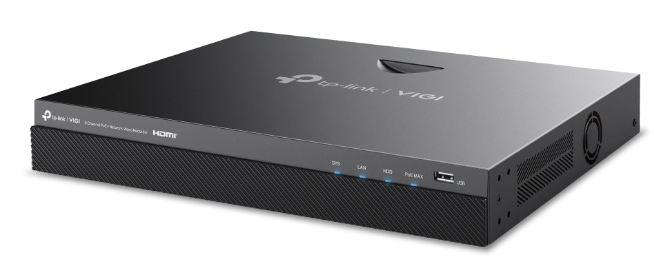TP-Link VIGI NVR2008H-8MP-2TB Netwerk Video Recorder (NVR) Zwart - Afbeelding 3