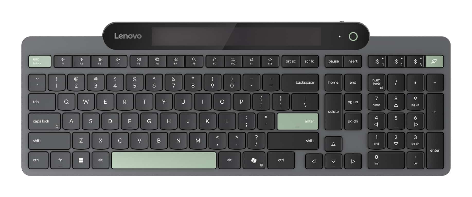 Lenovo 4Y41R69500 toetsenbord Thuis/Werk Bluetooth Belgisch, Engels Zwart, Groen