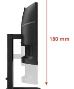 AOC CU34E4CW/75 computer monitor 86,4 cm (34") 3440 x 1440 Pixels Zwart - Afbeelding 4