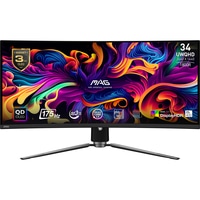 MSI MAG 341CQP QD-OLED computer monitor 86,4 cm (34") 3440 x 1440 Pixels UltraWide Quad HD Zwart - Afbeelding 2