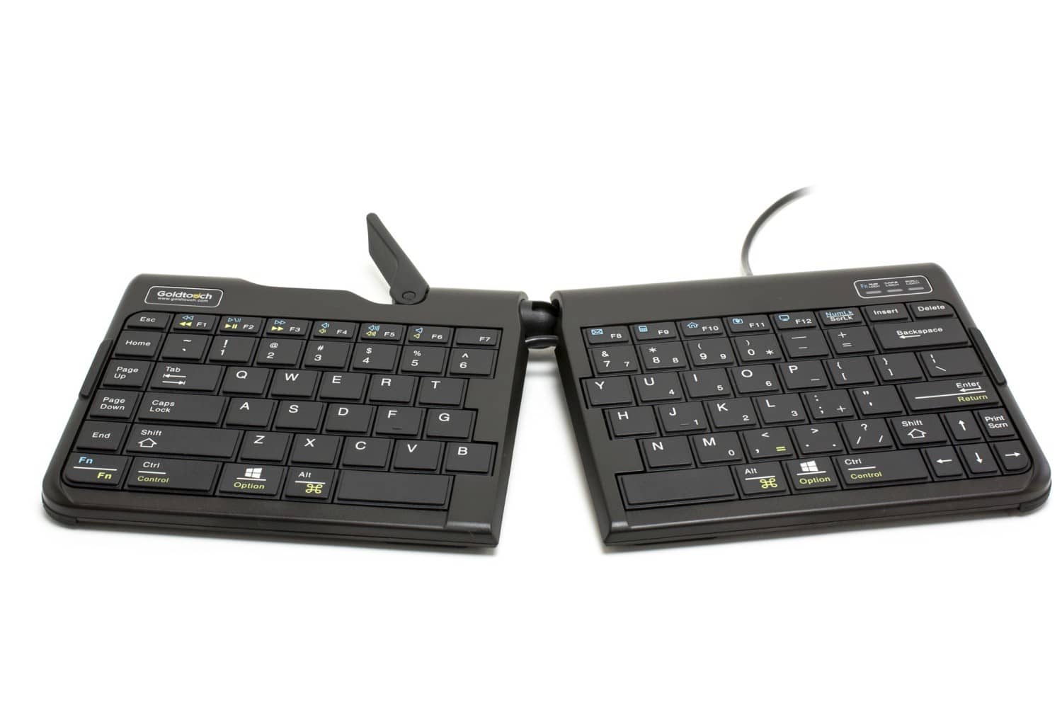 BakkerElkhuizen Goldtouch Travel Go2 Wired DE Qwertz Toetsenbord - Afbeelding 2