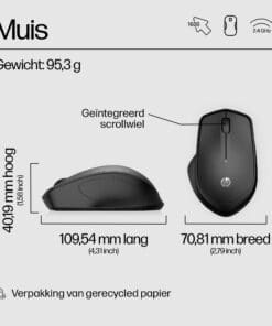 HP 280 Silent Wireless Mouse - Afbeelding 5