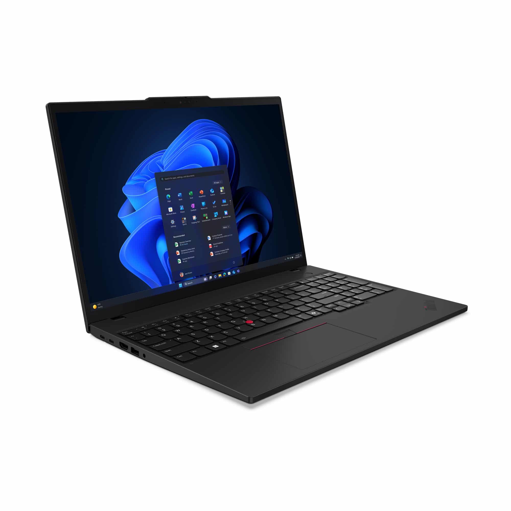 Lenovo ThinkPad T16 Gen 4 (Intel) Copilot+ PC Intel Core Ultra 7 258V Laptop 40,6 cm (16") WUXGA 32 GB LPDDR5x-SDRAM 1 TB SSD Wi-Fi 7 (802.11be) Windows 11 Pro Belgisch Zwart - Afbeelding 4