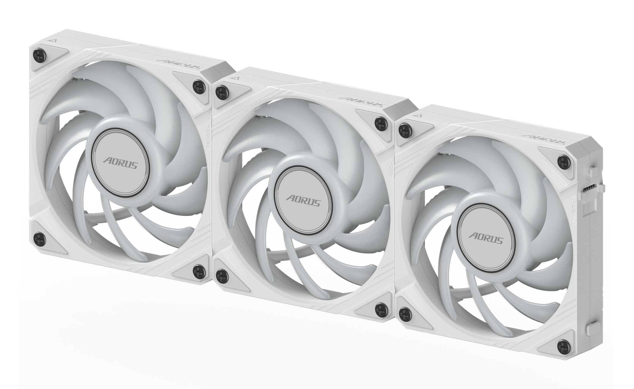 GIGABYTE AORUS EZ CHAIN FAN 120 ICE Moederbord Ventilator 12 cm Wit 1 stuk(s) - Afbeelding 5