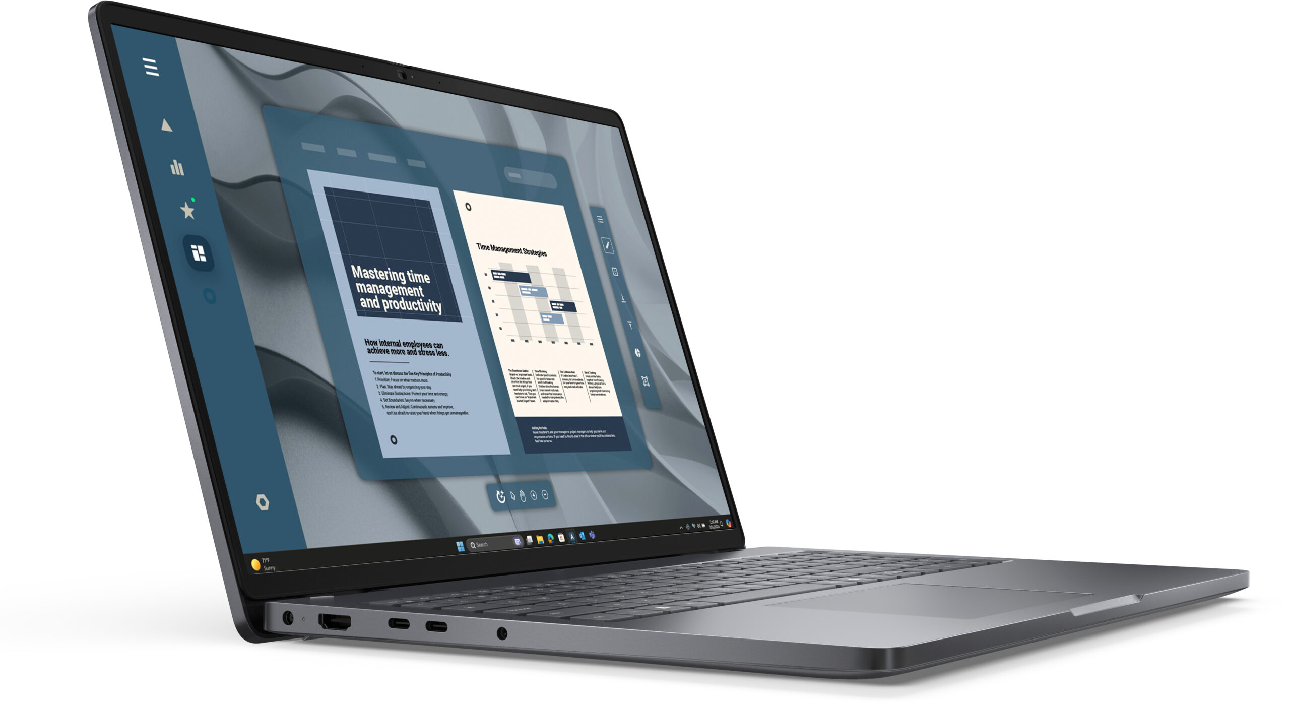 DELL Pro 16 PC16255 AMD Ryzen™ 5 220 Laptop 40,6 cm (16") Full HD+ 16 GB DDR5-SDRAM 512 GB SSD Wi-Fi 6E (802.11ax) Windows 11 Pro US International Zwart - Afbeelding 2