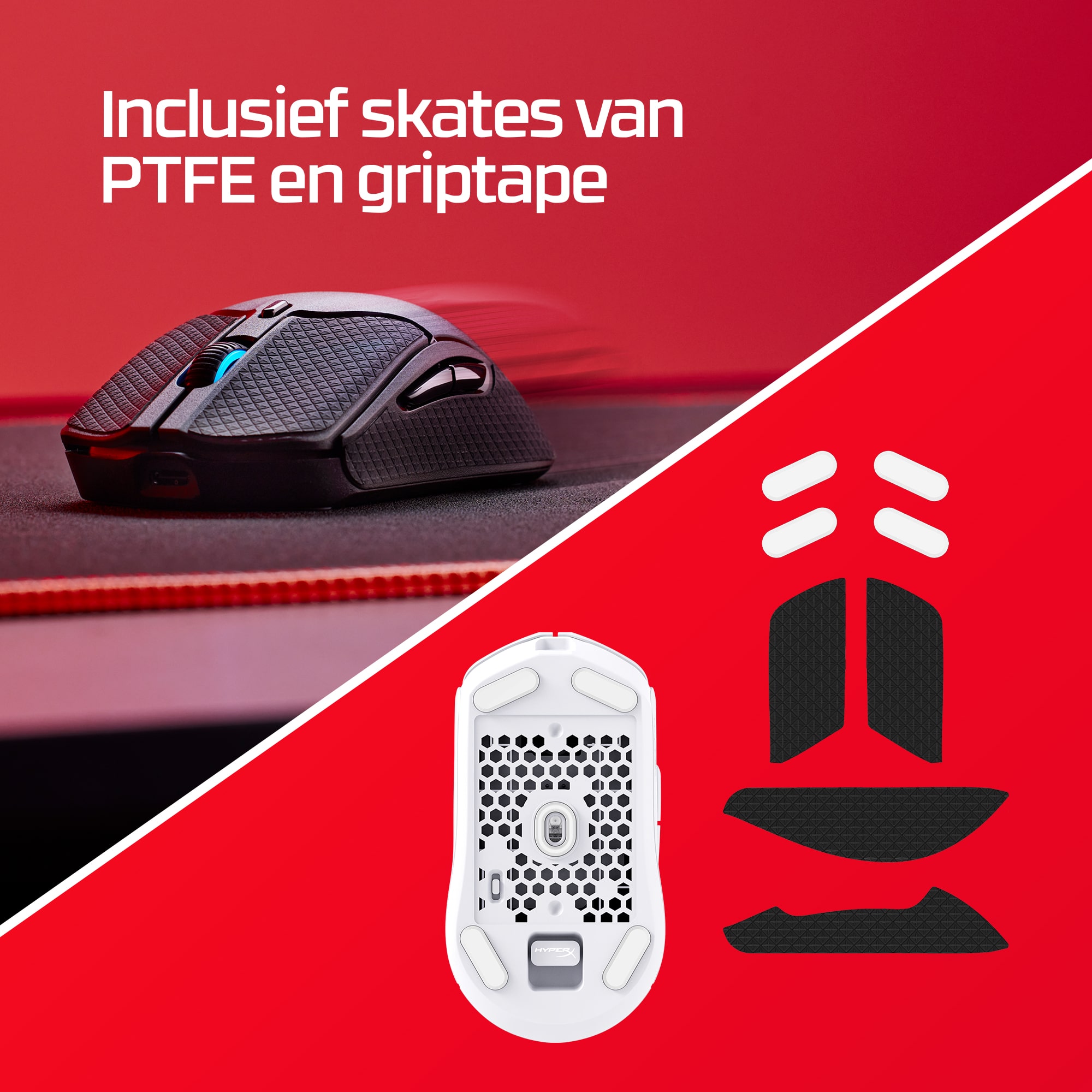 HyperX Pulsefire Haste 2 - draadloze gamingmuis (zwart) - Afbeelding 3