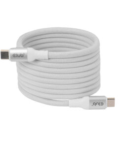 CLUB3D CLUB 3D USB-C Magnetic-Coil kabel Wit
