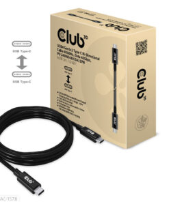 CLUB3D USB4 Gen3x2 Type-C Bi-Directional Cable 8K60Hz, Data 40Gbps, PD 240W(48V/5A) EPR M/M 2m / 6.56ft