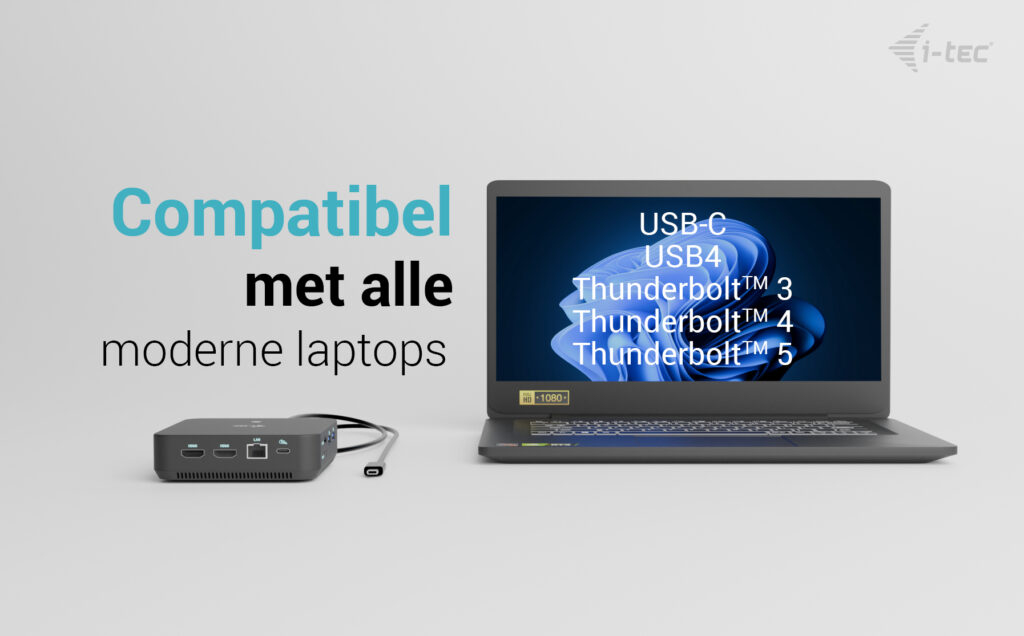 i-tec USB-C DP Dual HDMI Docking Station with Power Delivery 100 W + Universal Charger 100W - Afbeelding 2