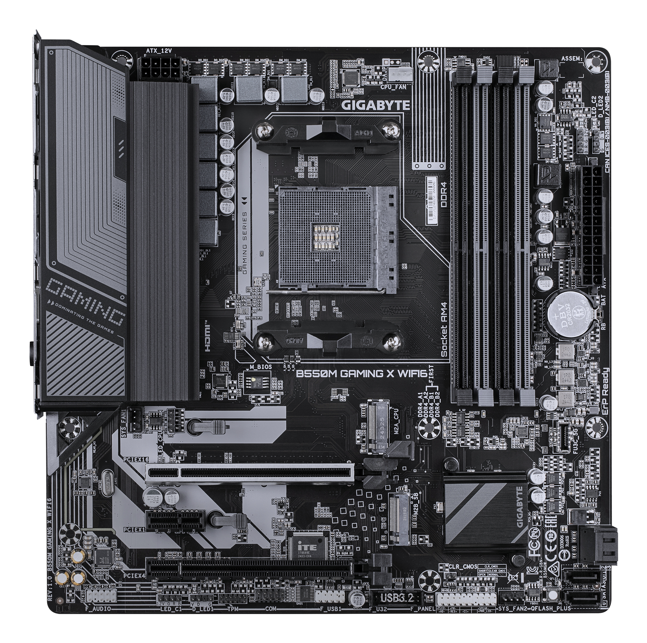 GIGABYTE B550M GAMING X WIFI6 moederbord AMD B550 Socket AM4 micro ATX - Afbeelding 2