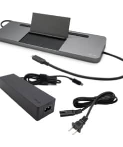 i-tec Metal SB-C Ergonomic 4K 3x Display Docking Station with Power Delivery 85 W + Universal Charger 100 W