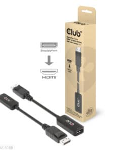 CLUB3D DisplayPort1.4 to HDMI 4K120Hz/8K60Hz HDR Active adapter M/F