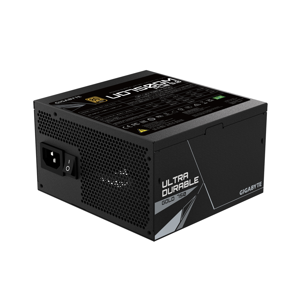 GIGABYTE UD750GM PG5 power supply unit 750 W 20+4 pin ATX ATX Zwart - Afbeelding 4