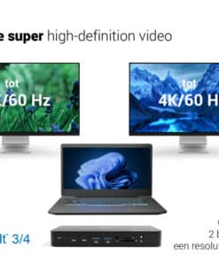 i-tec Thunderbolt 5 Triple Display Docking Station, M.2 slot, 6x USB, 2.5GLAN + Power Delivery 140W - Afbeelding 6
