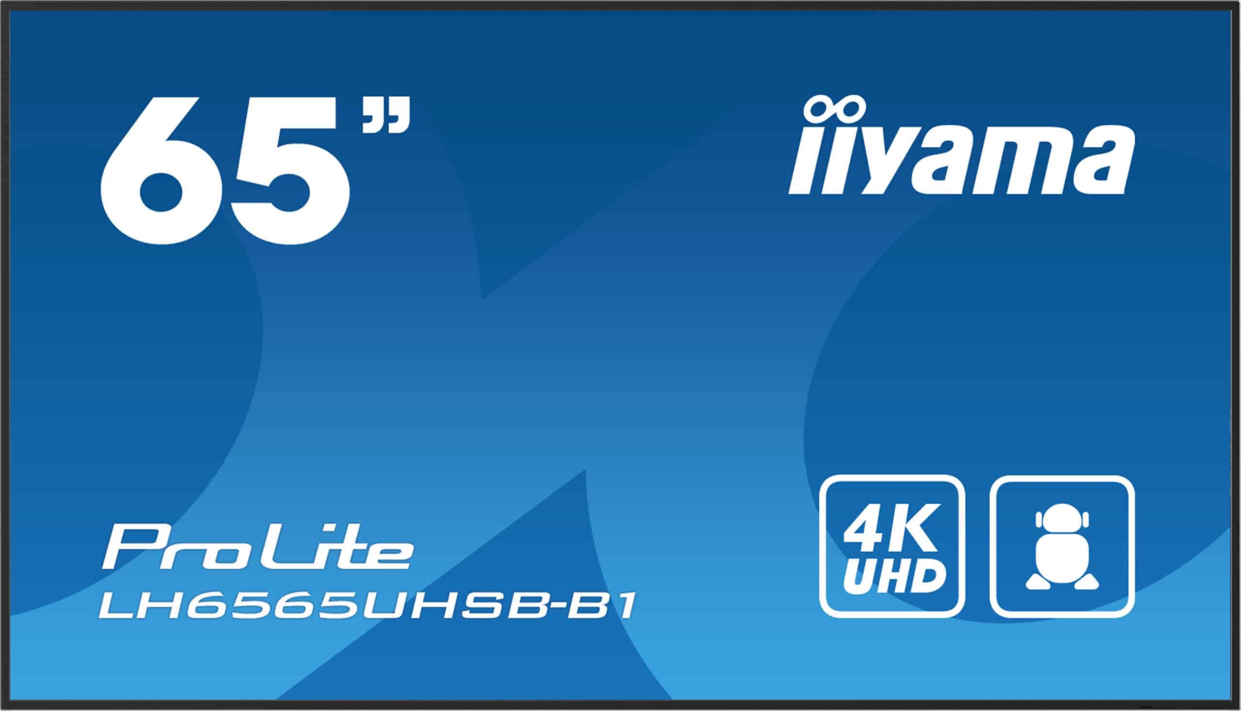 iiyama LH6565UHSB-B1 beeldkrant Kiosk-ontwerp 163,8 cm (64.5") LED Wifi 800 cd/m² 4K Ultra HD Zwart Type processor Android 11 24/7 - Afbeelding 2