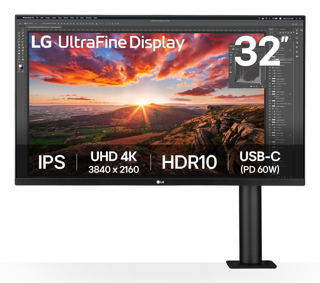 LG 32UN880K-B computer monitor 80 cm (31.5") 3840 x 2160 Pixels 4K Ultra HD LCD Zwart