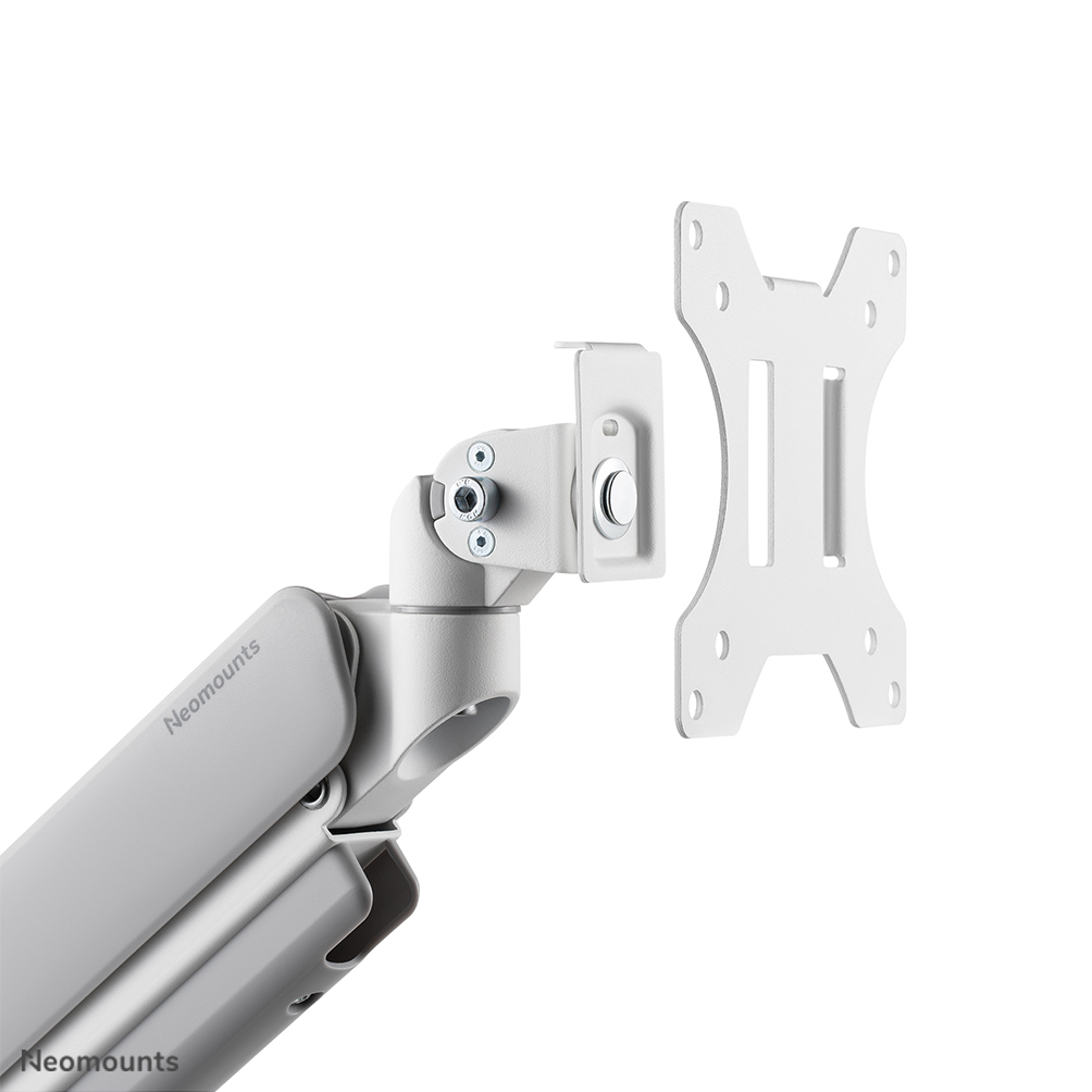 Neomounts DS70-450WH1 Full-Motion Desk Mount, 17 - 42 inch, Topfix clamp & grommet - Afbeelding 7