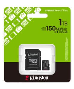 Kingston Technology 1TB microSDXC Canvas Select Plus Gen3 150MB/s A1 kaart + adapter - Afbeelding 5