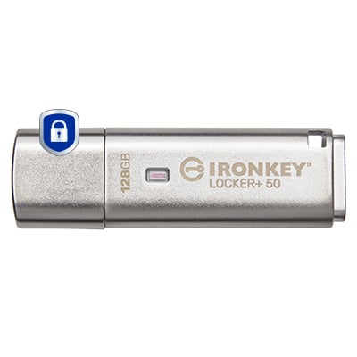 Kingston Technology IronKey 128GB IKLP50 AES USB, met 256-bits versleuteling