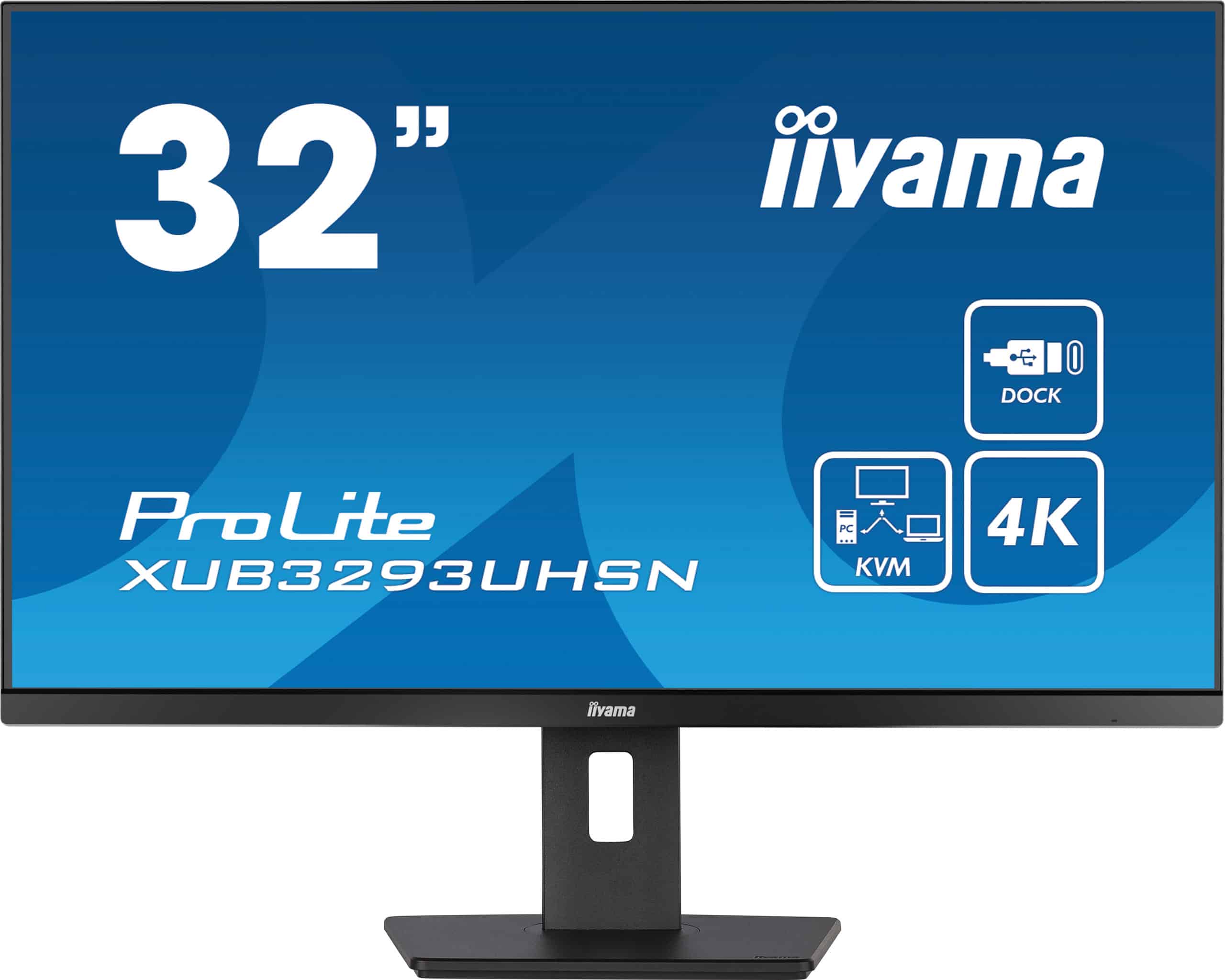 iiyama ProLite XUB3293UHSN-B5 computer monitor 80 cm (31.5") 3840 x 2160 Pixels 4K Ultra HD LCD Zwart - Afbeelding 2