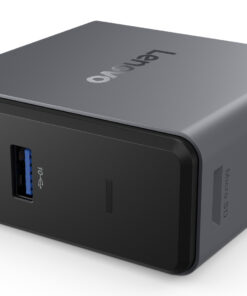 Lenovo X9 Charging GaN Dock Bedraad USB 3.2 Gen 2 (3.1 Gen 2) Type-C Grijs - Afbeelding 5
