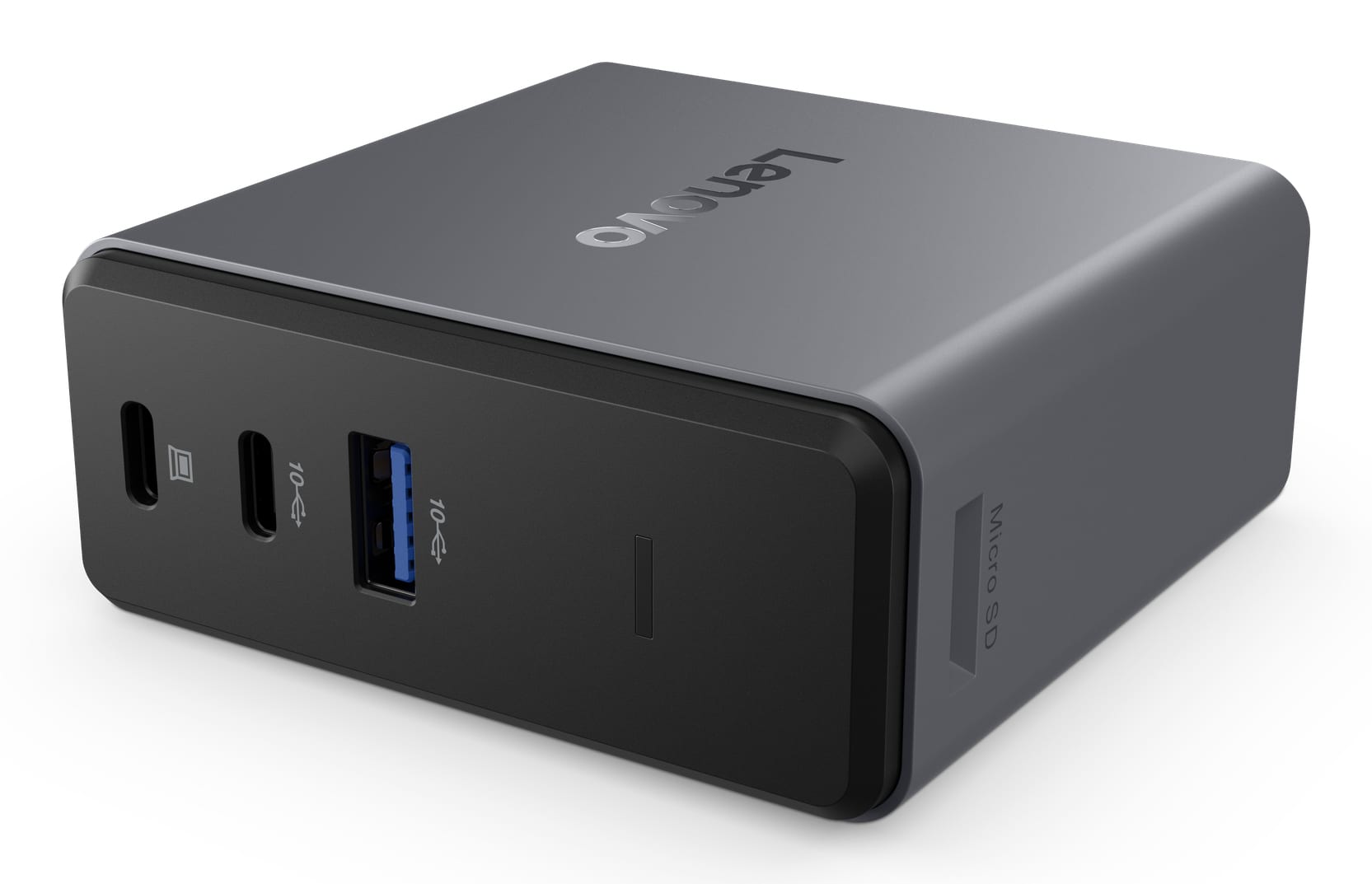 Lenovo X9 Charging GaN Dock Bedraad USB 3.2 Gen 2 (3.1 Gen 2) Type-C Grijs - Afbeelding 5