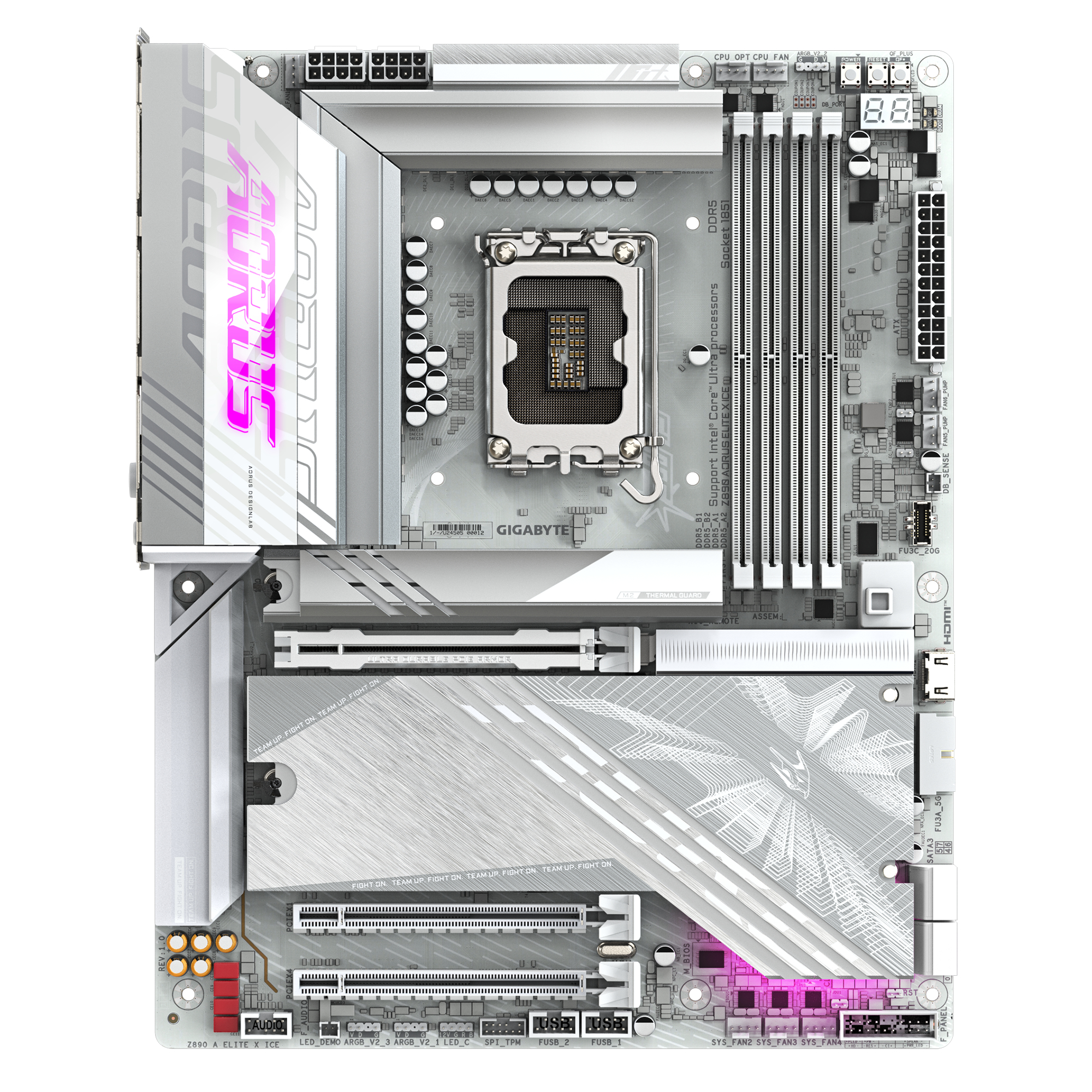 GIGABYTE Z890 AORUS ELITE X ICE Intel Z890 LGA 1851 (Socket V1) ATX - Afbeelding 2
