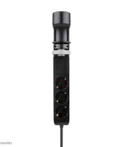 Neomounts DS22-840BL6 Bureaucontactdoos met klem en USB-C en USB-A poorten - Quick-charge - Afbeelding 3