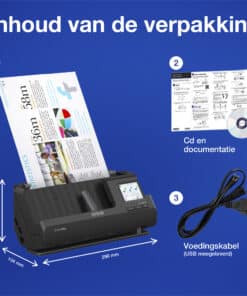 Epson ES-C380W compacte A4-documentscanner met Wi-Fi-connectiviteit en U-traject - Afbeelding 5