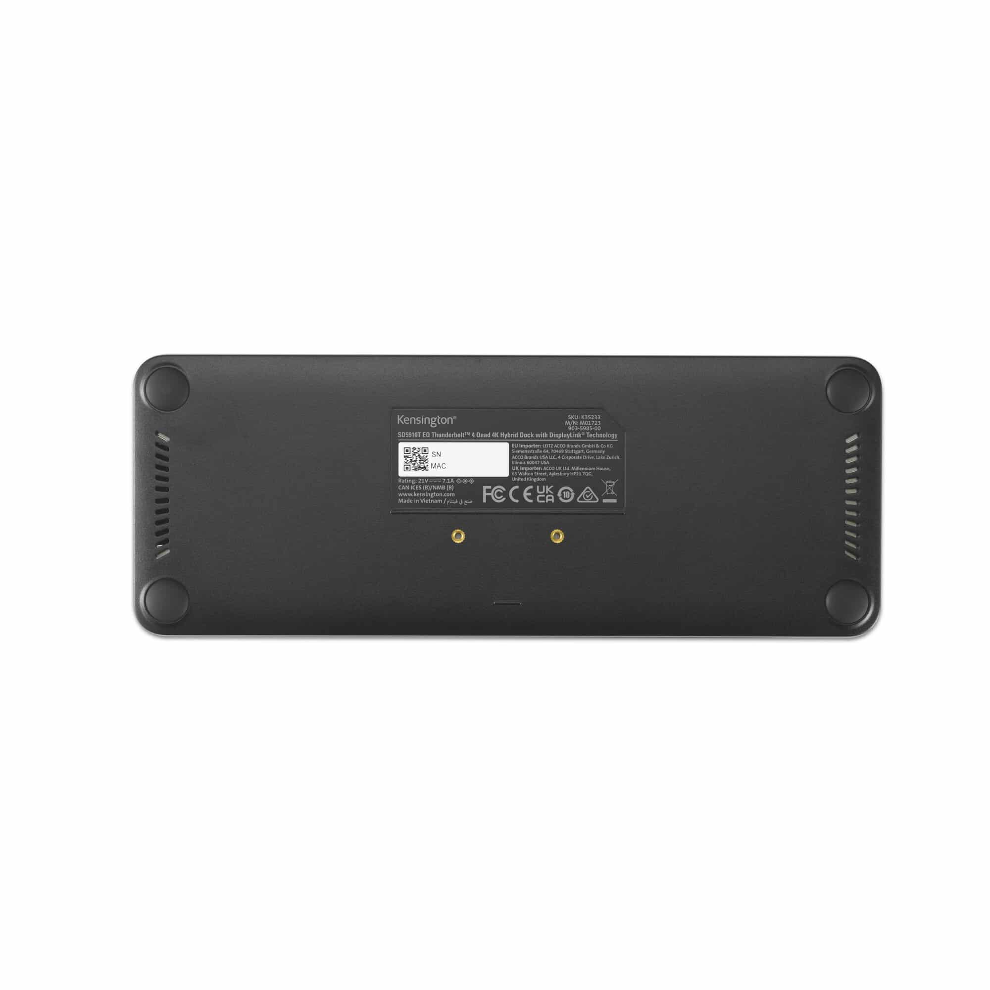 Kensington SD5920T EQ Thunderbolt 4 Quad 4K Hybrid Dock met DisplayLink Technology - Afbeelding 5